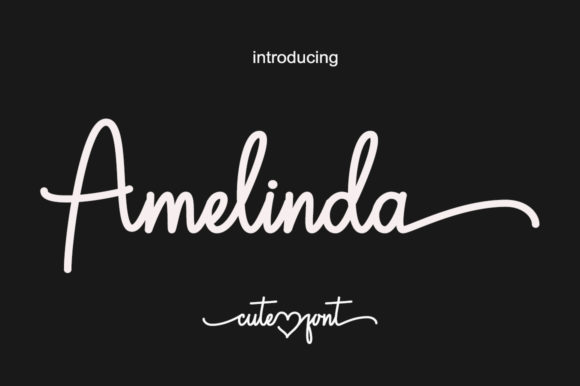 Amelinda: A Modern Script Font for Web Design
