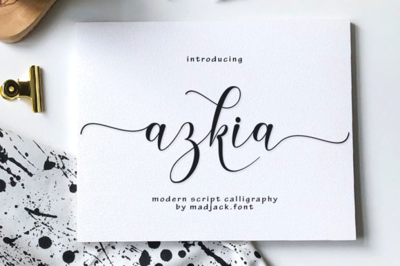 Azkia: A Script Font for Modern Campaigns