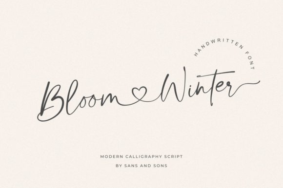 Bloom Winter: The Handwritten Font for Elegant Branding