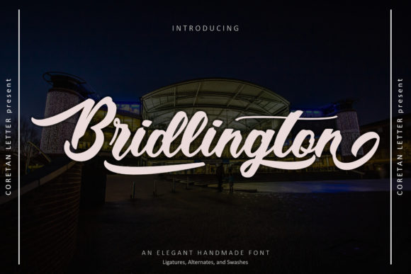 Bridlington: A Bold Script Typeface for Editorial Design