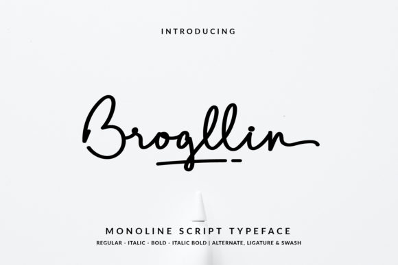 Brogllin Font Review: Elegant Handwritten Style