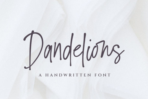 Dandelions Font: A Whimsical Script for Sweet Branding