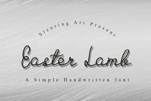 Easter Lamb: A Whimsical Script Font for Crafters