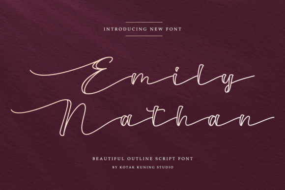 Emily Nathan: A Script Font That Elevates Brand Identity