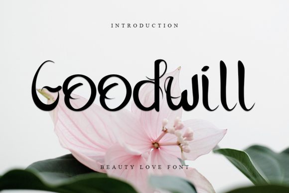 Goodwill: A Handwritten Font for Editorial Design