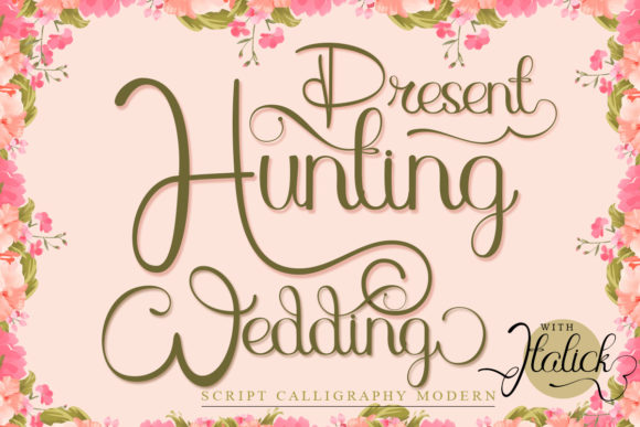 Hunting Wedding Font for Business Branding