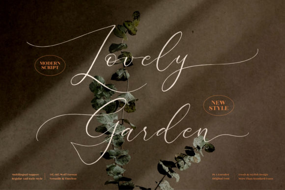 Lovely Garden Font for Elegant Editorial Design