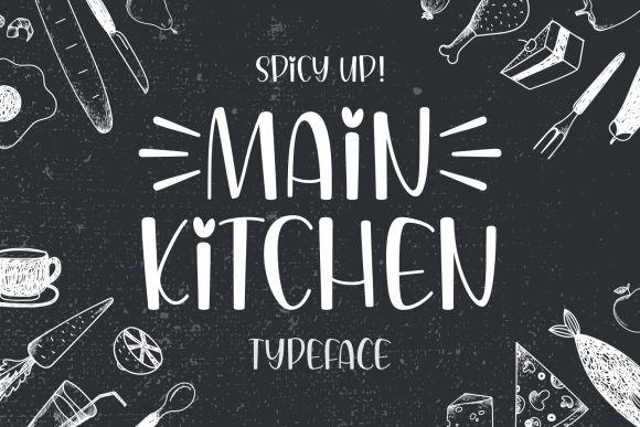 Main Kitchen Font: A Handwritten Typeface for Authentic Branding