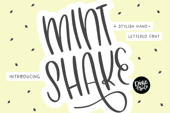 Mint Shake: The Perfect Handwritten Font for Crafters