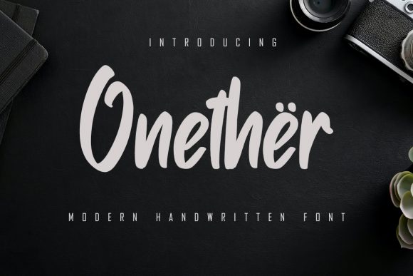 Onether: A Handwritten Font for Branding