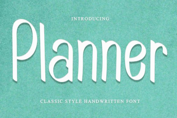 Planner: A Relaxed Script Font for Editorial Design