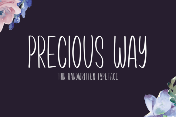 Precious Way: A Handwritten Font for Modern Web Design