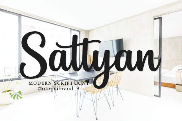 Sattyan: An Elegant Script Font for Editorial Design