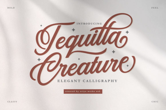 Tequilla Creature: A Script Font for Polished Branding