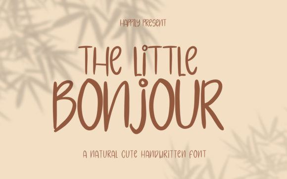 The Little Bonjour: A Whimsical Handwritten Font for Crafters