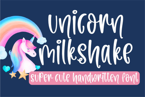 Unicorn Milkshake: A Playful Handwritten Font for Web Design