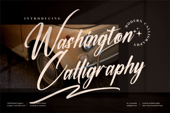 Washington Calligraphy: A Premium Script Font for Web Design